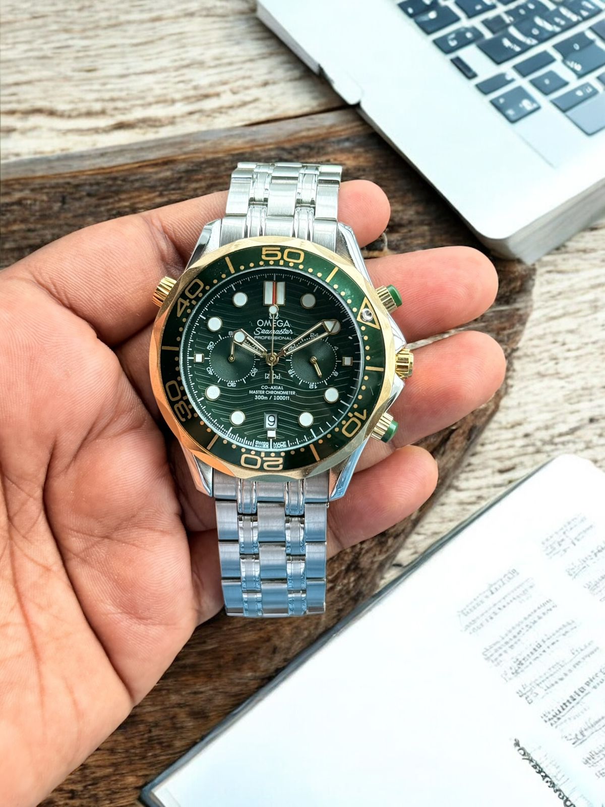 Omega Men’s Watch | Steel Belt Collection