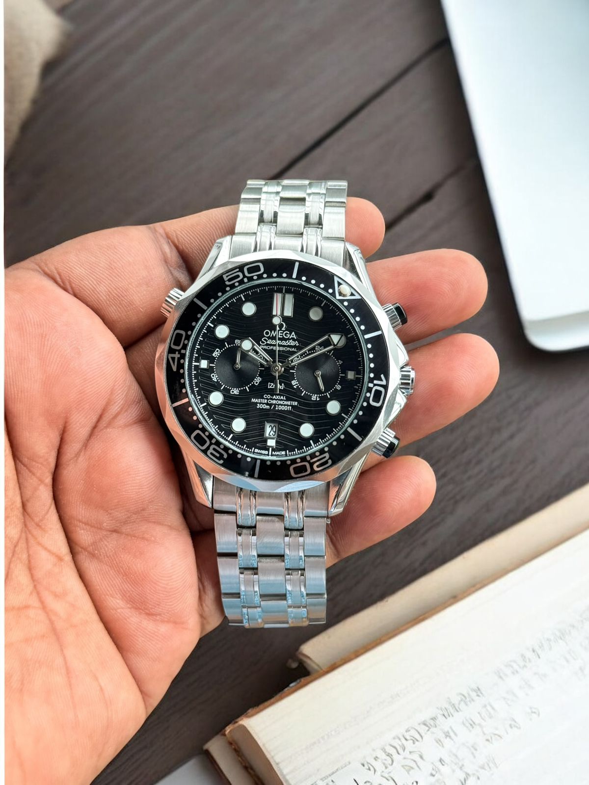 Omega Men’s Watch | Steel Belt Collection